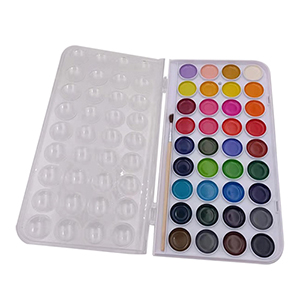 36 Colors Semi Moist Watercolor Paints Set