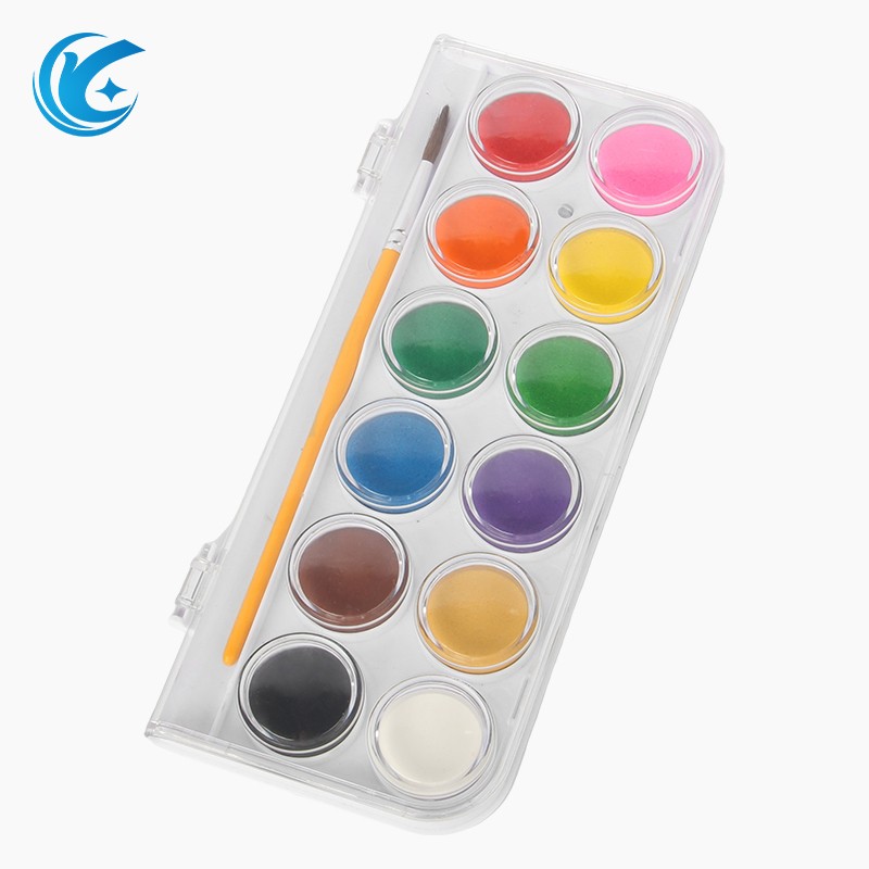 Shimmer 12 Colors Solid Watercolor Paint