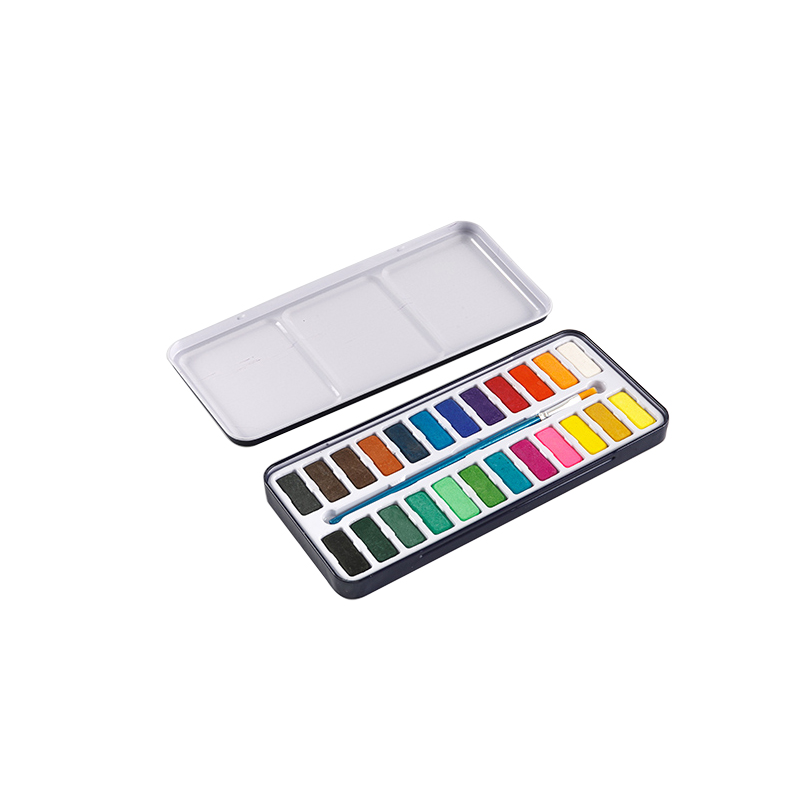 Watercolor Set with Paint Tin